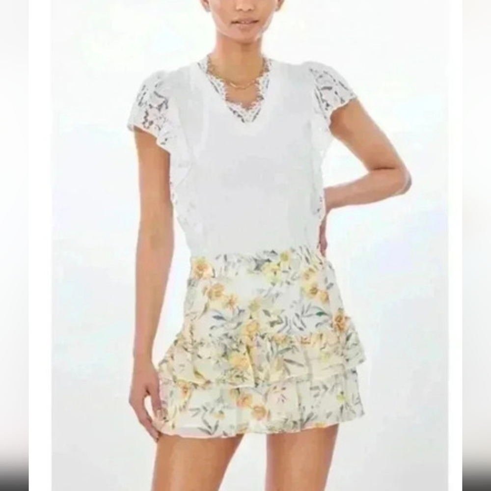 Generation Love Coralie Lace Top in White